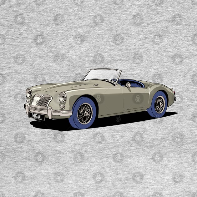 MGA Roadster in grey by Webazoot